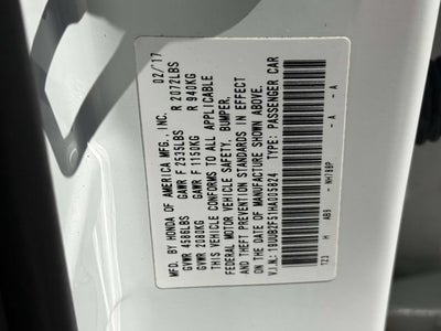 2017 Acura TLX w/Technology Package