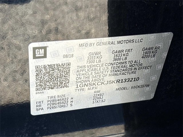 2019 Chevrolet Tahoe Premier