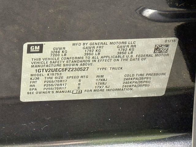 2015 GMC Sierra 1500 SLE