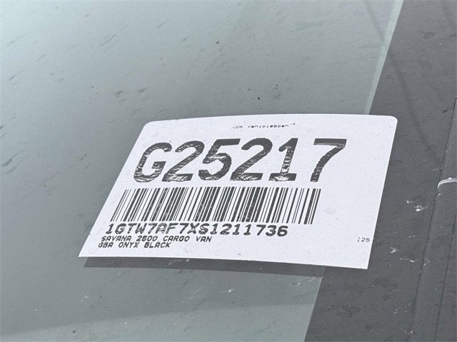 2025 GMC Savana Cargo 2500 Explorer Conversion Van