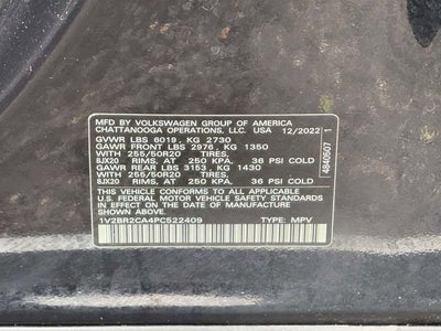 2023 Volkswagen Atlas 3.6L V6 SEL