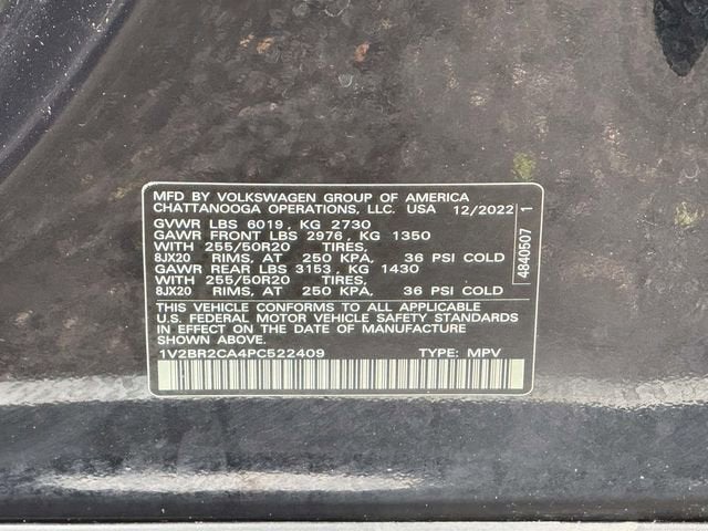 2023 Volkswagen Atlas 3.6L V6 SEL