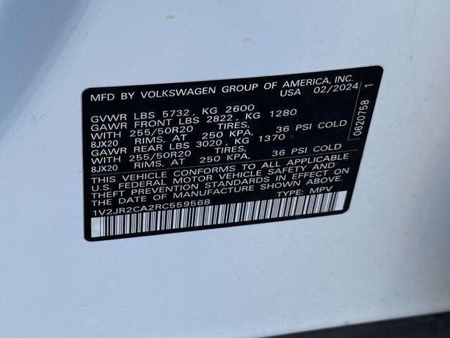 2024 Volkswagen Atlas 2.0T SE w/Technology