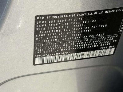 2022 Volkswagen Tiguan 2.0T SE