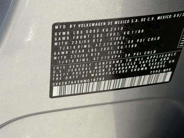 2022 Volkswagen Tiguan 2.0T SE