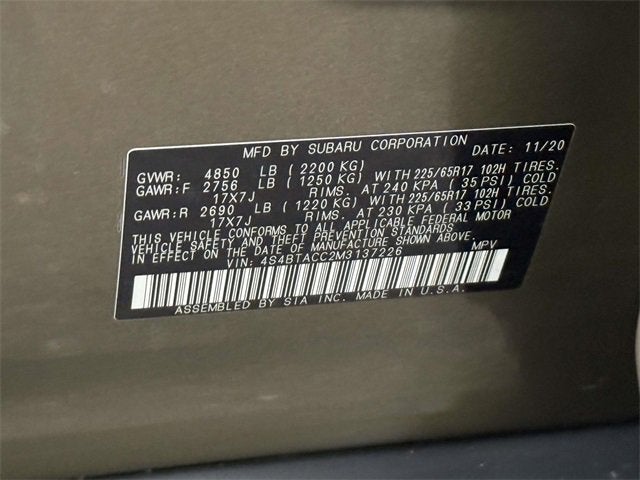 2021 Subaru Outback Premium