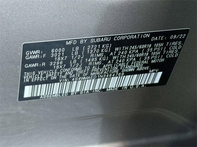 2022 Subaru Ascent Premium