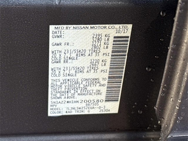 2017 Nissan Murano Platinum