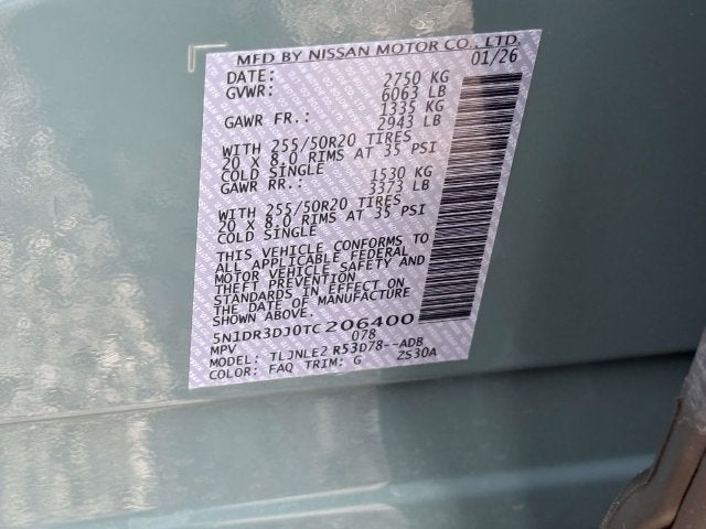 2026 Nissan Pathfinder Platinum