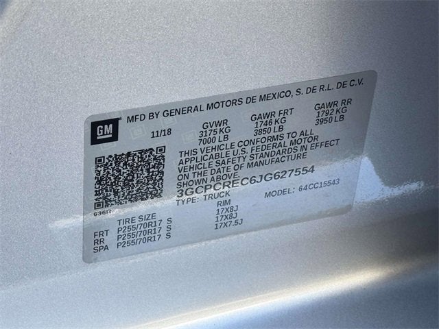 2018 Chevrolet Silverado 1500 LT