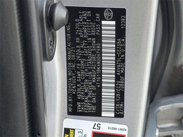 2022 Toyota Camry SE